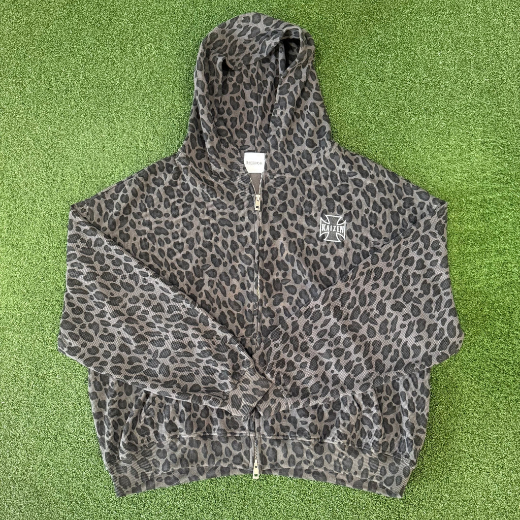 Cheetah Waffle Zip