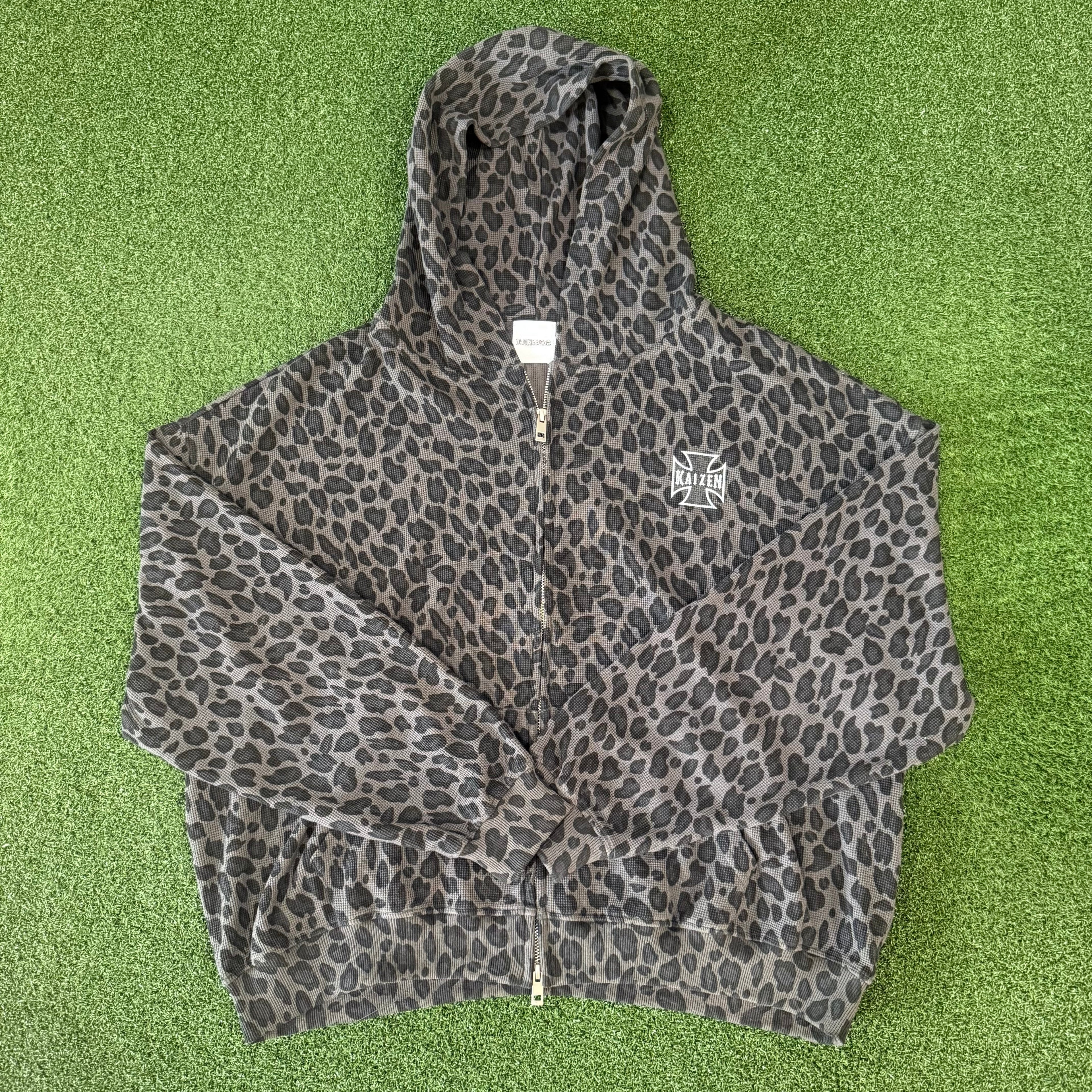 Cheetah Waffle Zip