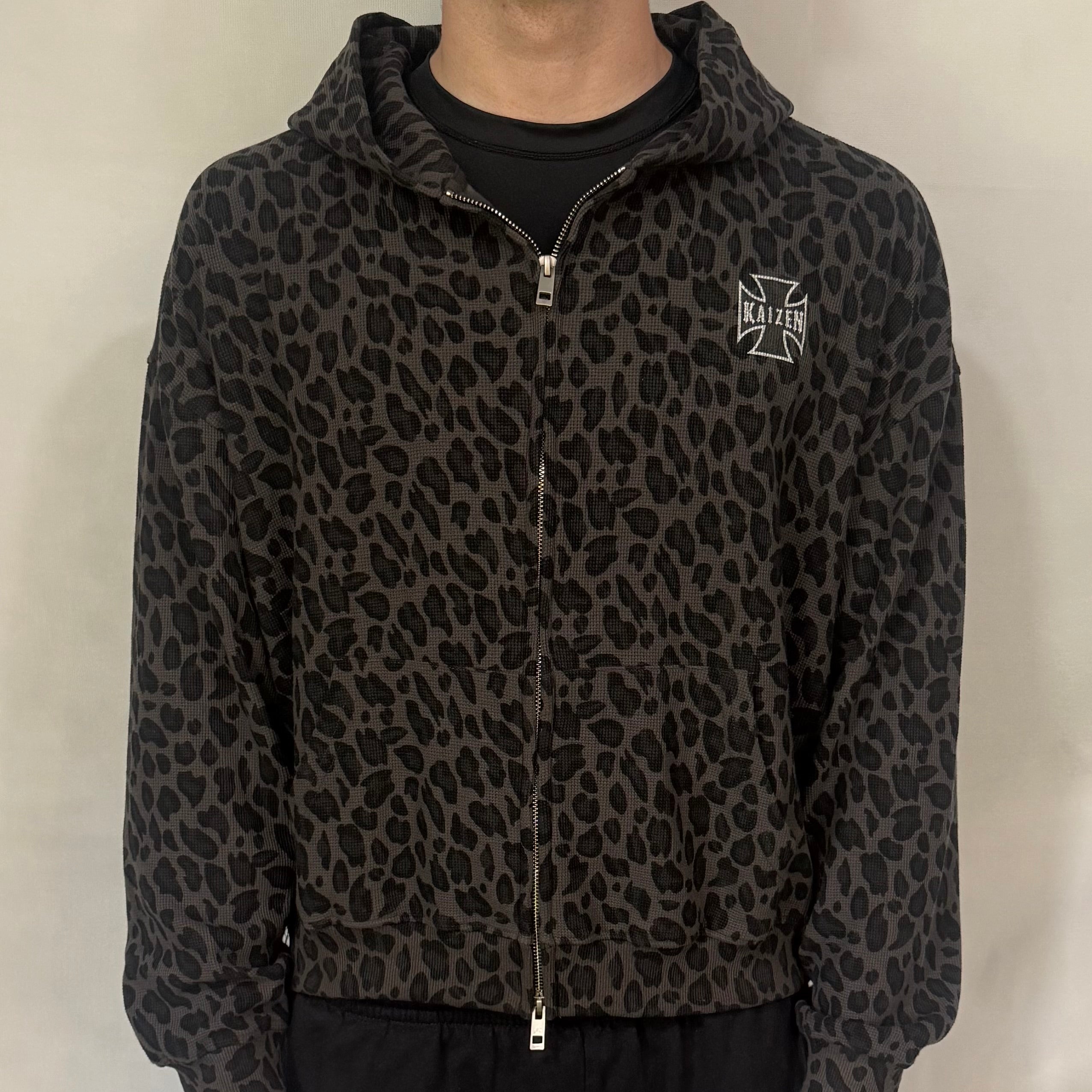 Cheetah Waffle Zip