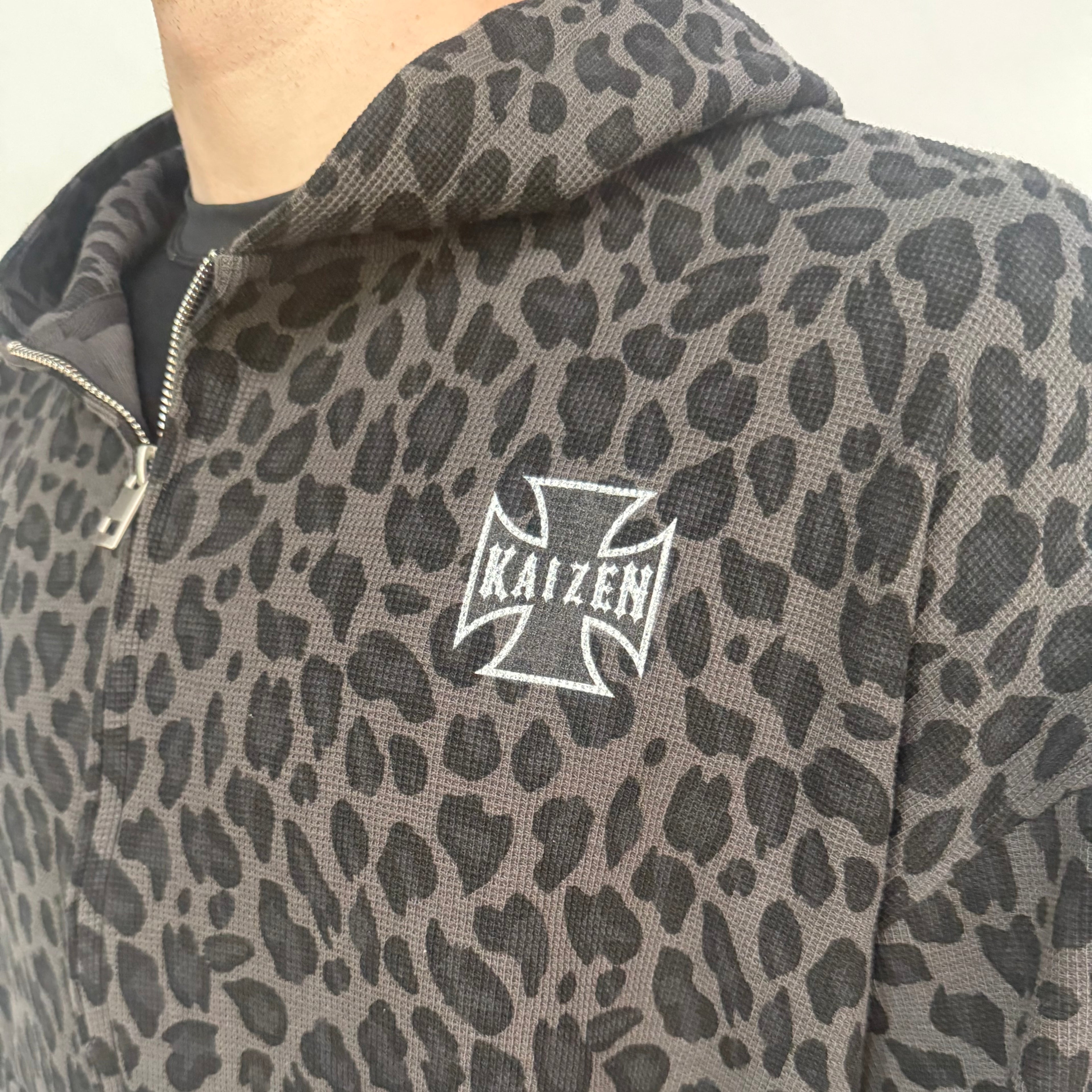 Cheetah Waffle Zip