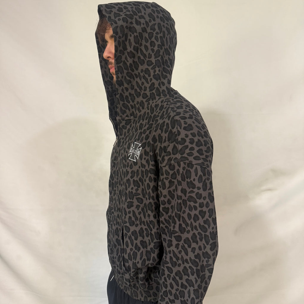 Cheetah Waffle Zip