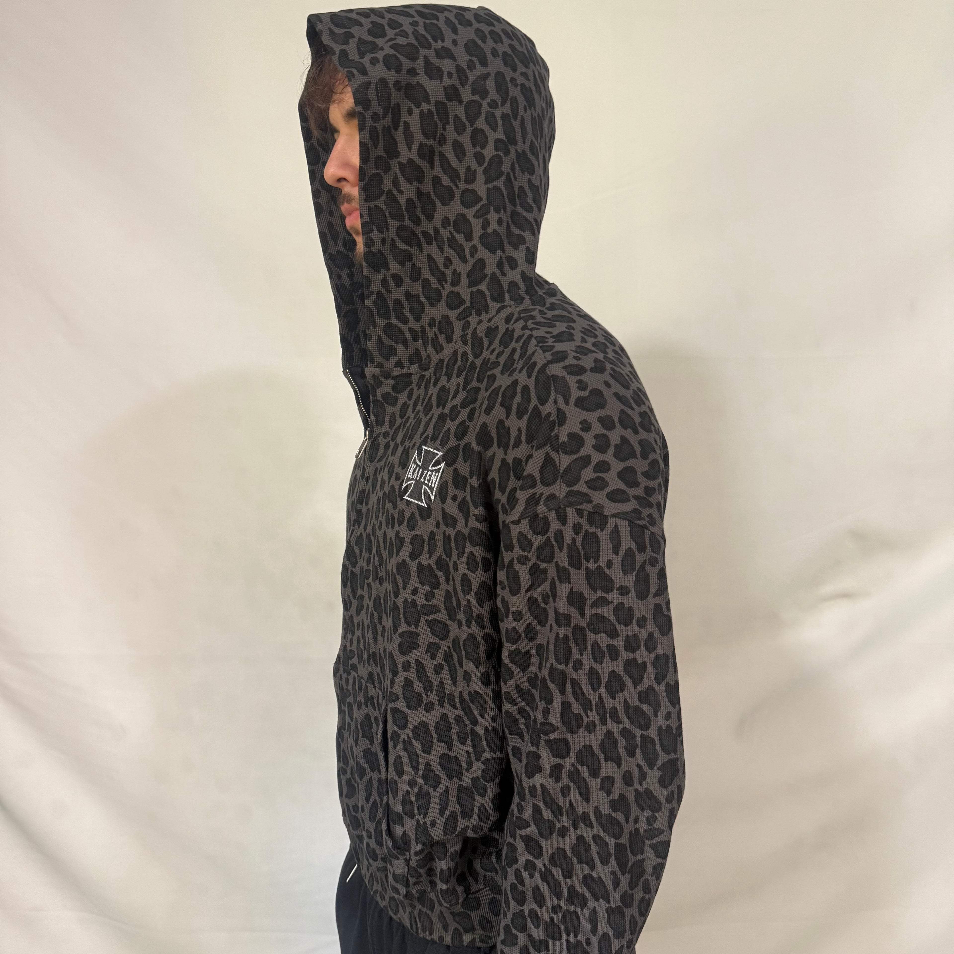 Cheetah Waffle Zip